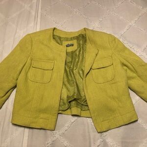 Anthracite Cropped Blazer Jacket